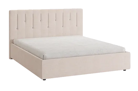 Кровать с основанием Кристи 2 160х200 см (крем (велюр))