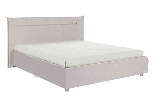Кровать с основанием Альба 160х200 см (галька (велюр))