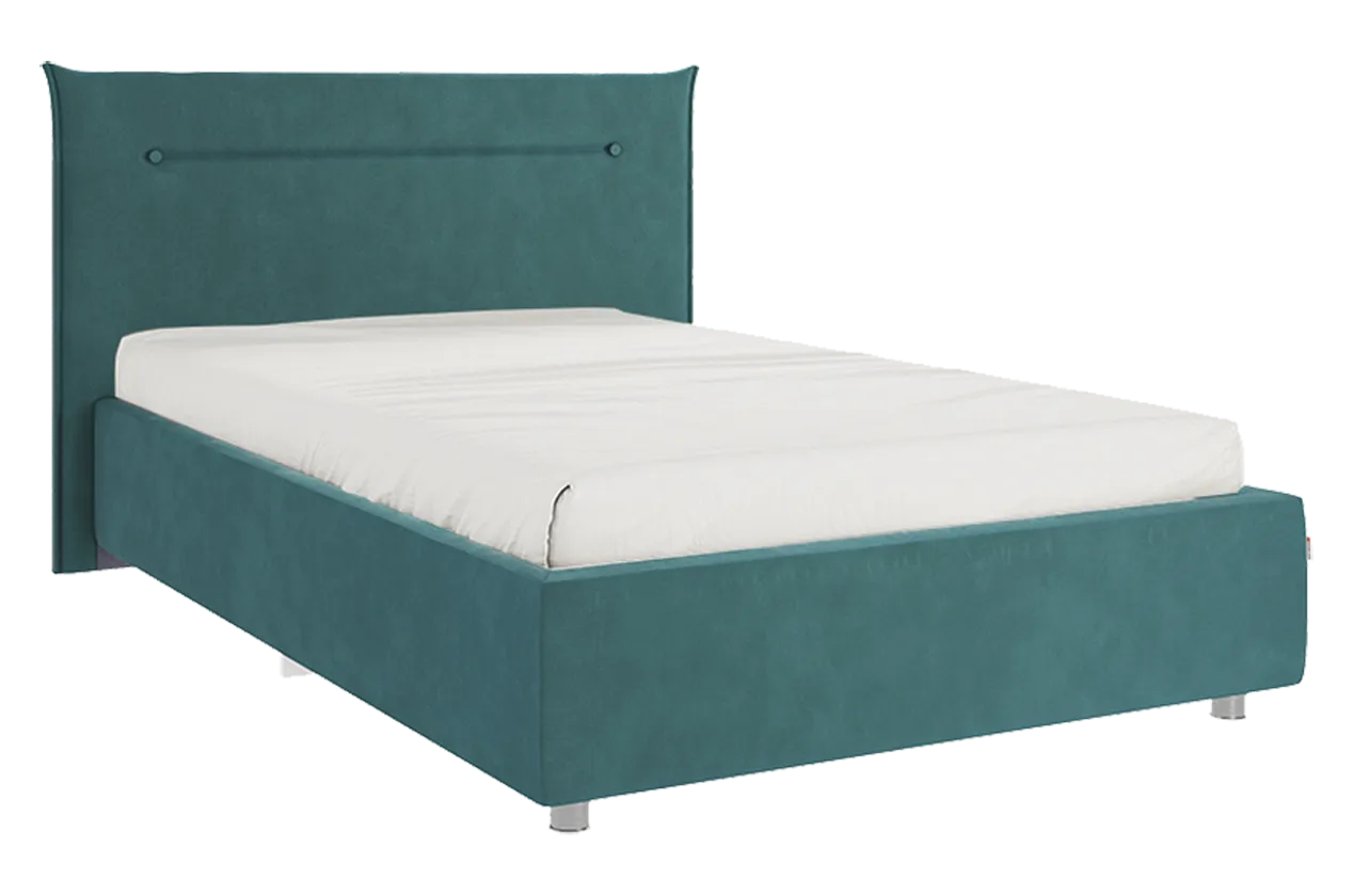 Кровать с основанием Альба 120х200 см (сосна (велюр))