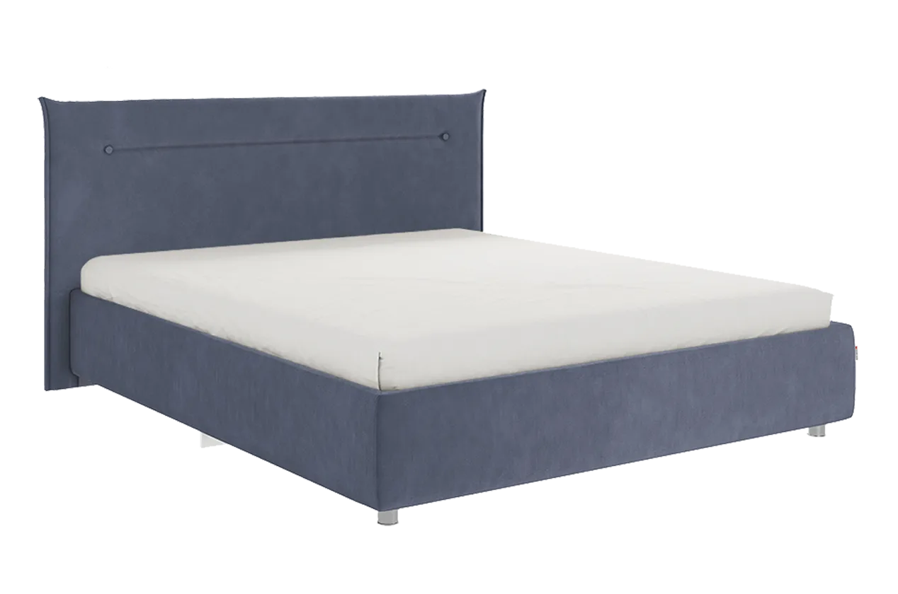 Кровать с основанием Альба 160х200 см (топаз (велюр))