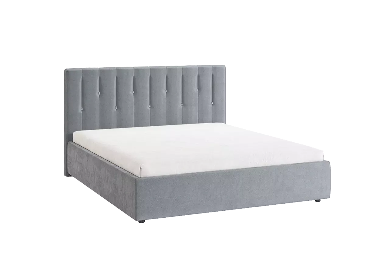 Кровать с основанием Кристи 2 160х200 см (оникс (велюр))