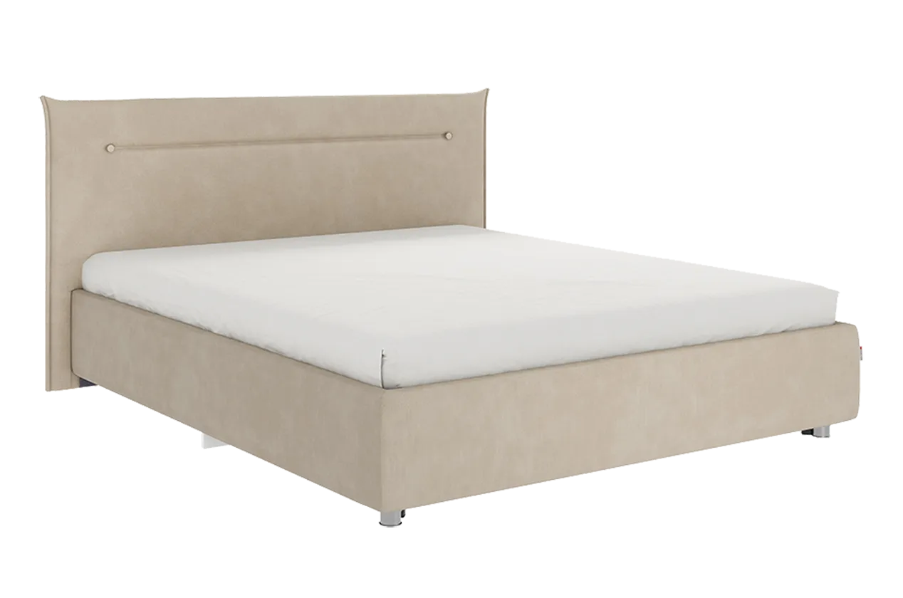 Кровать с основанием Альба 160х200 см (капучино (велюр))